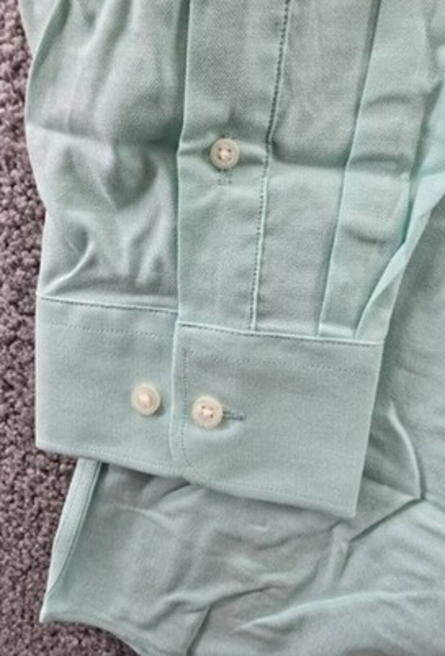 Club Room Button-Down Oxford Solid Dress Shirt Men's 16 32/33 Mint Long Sleeves - Picture 12 of 13